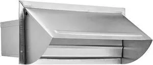 Lambro 106R 3.25-In. x 10-In. Aluminum Wall Cap