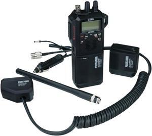 Uniden PRO538HHFM Pro Series 40-Channel Weatherband Handheld CB Radio with Whip Antenna, Black, PRO538HHFM