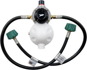 AP Products 028-606024 Auto Changeover LP Gas Regulator with Two 24" Pigtails, Cover & Mounting Bracket