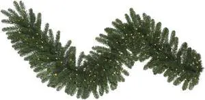 Vickerman 9' x 14" Oregon Fir Garl WA 100LED WmWht - C164712LED