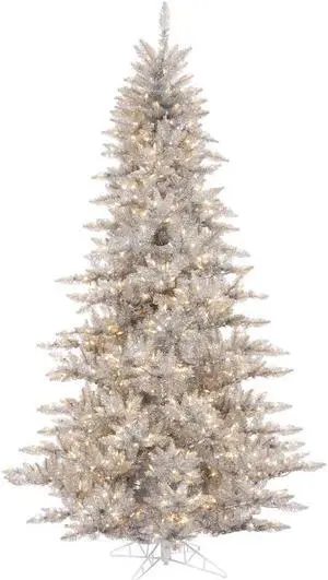 Vickerman 5.5'x42" Silver Tree Dura-Lit LED 400WW - K166856LED Vickerman 5.5'x42" Silver Tree Dura-Lit LED 400WW - K166856LED
