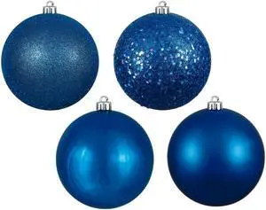 Vickerman 8" Blue 4 Finish Ball Drilled 4/Bg - N592002DA