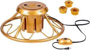 Vickerman 22" Gold Rotating Tree Stand Upto 120Lbs - PT190022 Vickerman 22" Gold Rotating Tree Stand Upto 120Lbs - PT190022