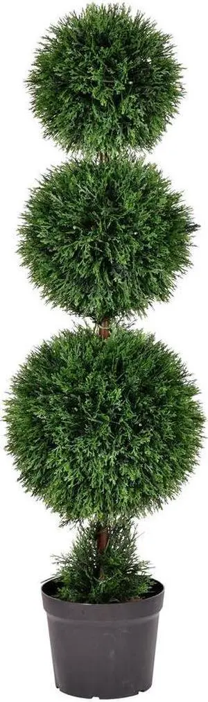 Vickerman 4' Cedar Triple Balls In Pot (UV) - TP170848