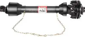 VEVOR PTO Shaft PTO Drive Shaft 1-3/8" 6 Spline End w/Slip Clutch T4 43"-59"