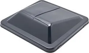 Ventline BVE0108-03 Replacement 14" x 14" Vent Cover for Ventadome E-Z Lift RV Roof Vents - Smoke