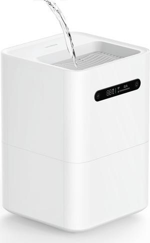 smartmi Evaporative Humidifiers  Cool No Mist Humidifiers for Bedroom  Air Humidifiers for Baby  4L Top Fill  Self-Cleaning  Quiet  Smart APP Control  Auto Shutoff  Air-drying  Shockproof White