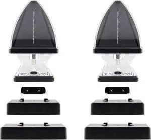 Gothic Solar Post Cap Light KIT - Black