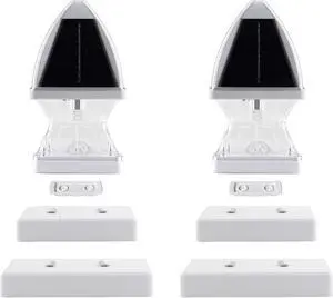 Gothic Solar Post Cap Light KIT - White