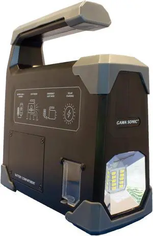 Solar Emergency Flashlight and Camping Lantern with USB Charging Port