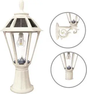 Polaris Solar Light w/GS Solar Light Bulb - Wall/Pier/3" Fitter Mounts - White