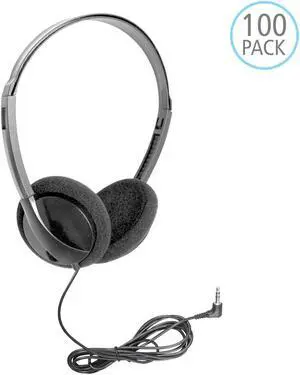 HamiltonBuhl Personal Economical Headphones, 100 Pack