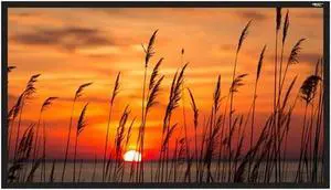 HamiltonBuhl 120" Diag. (59x105) Fixed Frame Projector Screen, HDTV Format, Matte White Fabric