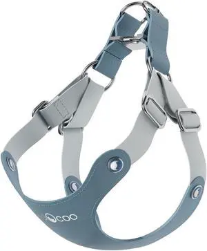 VOOCOO #OOTD Pet Harness and Leash Set (Metal Handle)(Small  Blue)