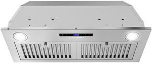 30 in. Insert Range Hood with Soft Touch Controls in Stainless Steel