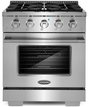 Commercial-Style 30 In. 3.9 Cu. Ft. Gas Range With 4 Italian Burners And Heavy Duty Cast Iron Grates In Stainless Steel