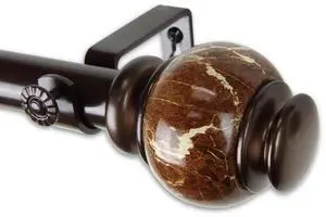 Atlas Curtain Rod 1 inch 66-120 inch - Bronze