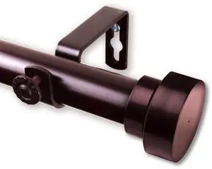 Brett Curtain Rod 1 inch 18-28 inch - Bronze