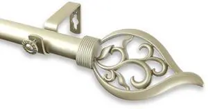 Vana Curtain Rod 1" OD 28-48 inch  - Gold