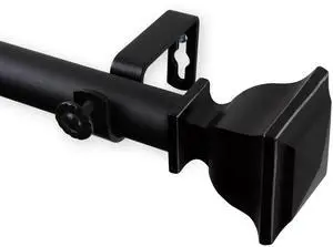 Osborne Curtain Rod 1 inch 48-84 inch - Black