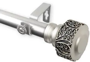 Alexander Curtain Rod 1 inch 28-48 inch - Satin Nickel