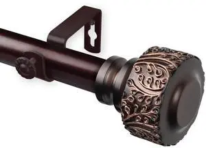 Alexander Curtain Rod 1 inch 28-48 inch - Bronze