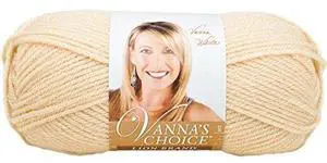 Lion Brand Yarn 860-123I Vanna's Choice Yarn, Beige (170 yd - 156 m)