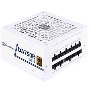 SilverStone Technology DA750R Gold 80 Plus Gold 750W ATX 3.0 & PCIe 5.0 Power Supply with White casing, White Fan, and White Cables, SST-DA750R-GMA-WWW (SST-AX0750MCGD-C)