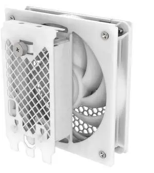 SilverStone Technology FDP02 White Colored External GPU Cooling Fan Adapter Bracket, SST-FDP02W