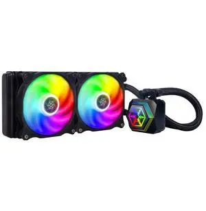 SilverStone Technology Permafrost PF240-ARGB V2 240mm All-in-One Liquid Cooler, SST-PF240-ARGB-V2,Black
