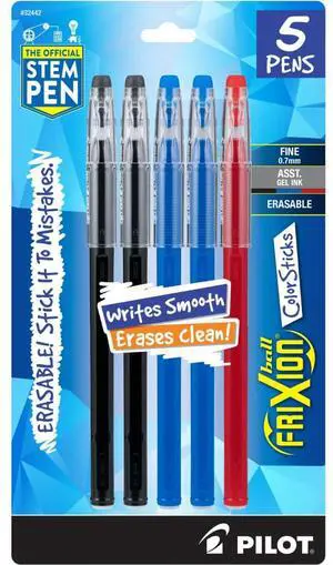 Pilot FriXion ColorSticks Erasable Gel Ink Pens, Fine Point 0.7 mm, Assorted Colors, Pack of 1, Erasable Pens - Ideal for School, Journaling, & Office Writing Pilot FriXion ColorSticks Erasable Gel Ink Pens, Fine Point 0.7 mm, Assorted Colors, Pack of 1, Erasable Pens - Ideal for School, Journaling, & Office Writing