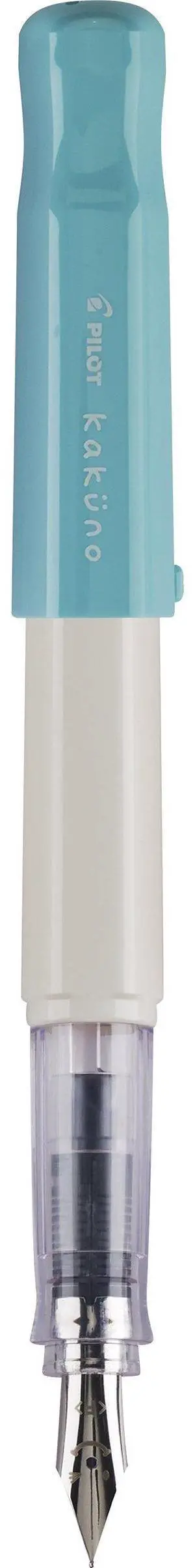 PILOT Kakuno Fountain Pen, White/Turquoise Barrel, Fine Nib (90124) PILOT Kakuno Fountain Pen, White/Turquoise Barrel, Fine Nib (90124)