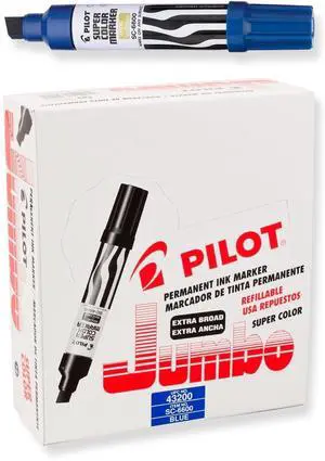 Pilot Pen 43200 Jumbo Permanent Marker - Blue (SC6600-BLU) Pilot Pen 43200 Jumbo Permanent Marker - Blue (SC6600-BLU)