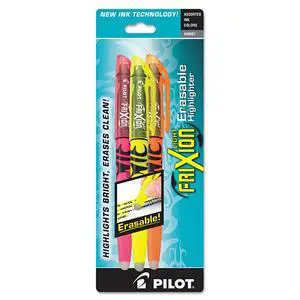 Pilot FriXion Light Pastel Erasable Highlighters, Chisel Tip, Pack of 3, Assorted Colors Aesthetic Highlighters - Ideal for School, Journaling, and Office Use Pilot FriXion Light Pastel Erasable Highlighters, Chisel Tip, Pack of 3, Assorted Colors Aesthetic Highlighters - Ideal for School, Journaling, and Office Use