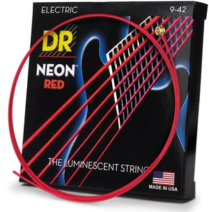 DR Strings Hi-Def Neon Red Electric Lite DR Strings Hi-Def Neon Red Electric Lite