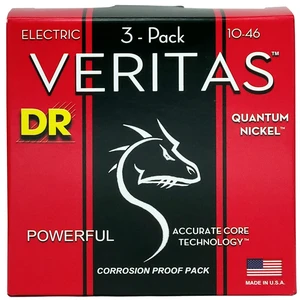 DR Strings VTE-10 Veritas Electric Guitar Strings - .010-.046 Medium Factory (3-pack) DR Strings VTE-10 Veritas Electric Guitar Strings - .010-.046 Medium Factory (3-pack)
