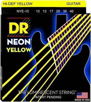DR Strings HI-DEF NEON Electric Guitar Strings (NYE-10) DR Strings HI-DEF NEON Electric Guitar Strings (NYE-10)
