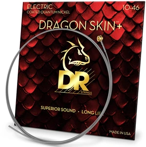 DR Strings Dragon Skin+ Quantum Nickel Coated Electric Guitar Strings - Light .009-.042 DR Strings Dragon Skin+ Quantum Nickel Coated Electric Guitar Strings - Light .009-.042