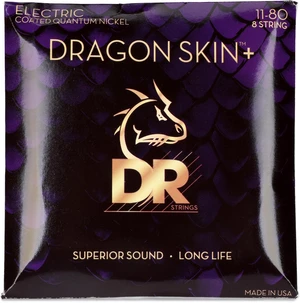 DRAGON SKIN+ - Coated Quantum Nickel Electric Guitar Strings DEQ-8/11 Superior Sound with Comfortable Feel & Long Life Heavy 8 String 11-80 DRAGON SKIN+ - Coated Quantum Nickel Electric Guitar Strings DEQ-8/11 Superior Sound with Comfortable Feel & Long Life Heavy 8 String 11-80