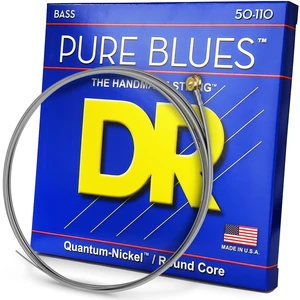 DR Strings PB-50 Pure Blues Quantum-nickel Bass Guitar Strings - .050-.110 Heavy 4-string DR Strings PB-50 Pure Blues Quantum-nickel Bass Guitar Strings - .050-.110 Heavy 4-string