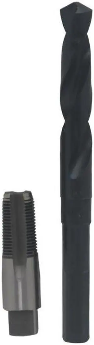 3/8" CARBON STEEL NPT TAP AND 37/64" HSS DRILL BIT KIT