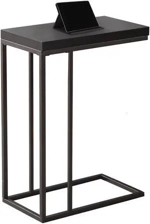 ACCENT TABLE - CAPPUCCINO / BRONZE METAL