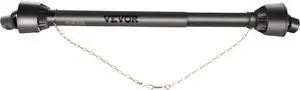 VEVOR PTO Shaft PTO Driveshaft for Tractor 1-3/8" Spline/Round Ends 39-55" Black