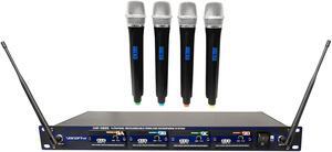 VocoPro UHF-5805-10 Professional Rechargeable 4 Channel UHF Wireless Mic System