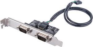 Silverstone ECD01 Internal USB 2.0 to dual RS232 port adapter