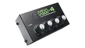 Mackie HM Series, 4-Way Headphone Amplifier Mixer Accessory 1-ch x 4 headphones (HM-4), Black Mackie HM Series, 4-Way Headphone Amplifier Mixer Accessory 1-ch x 4 headphones (HM-4), Black