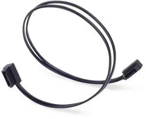 Silverstone Technology CP11B-300 300mm (11.8 in.) Ultra Thin 6Gb/s Lateral 90-Degree SATA Cable with Custom Low-Profile Connectors, SST-CP11B-300 Silverstone Technology CP11B-300 300mm (11.8 in.) Ultra Thin 6Gb/s Lateral 90-Degree SATA Cable with Custom Low-Profile Connectors, SST-CP11B-300