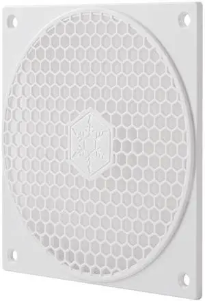 Silverstone Technology FF121 White Colored 120mm Fan Filter with Honeycomb Grille, SST-FF121W Silverstone Technology FF121 White Colored 120mm Fan Filter with Honeycomb Grille, SST-FF121W
