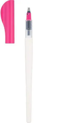 Pilot Parallel Pen Premium Caligraphy Pen Set, 3.0mm Nib, White Barrel with Pink Accents (14679) Pilot Parallel Pen Premium Caligraphy Pen Set, 3.0mm Nib, White Barrel with Pink Accents (14679)