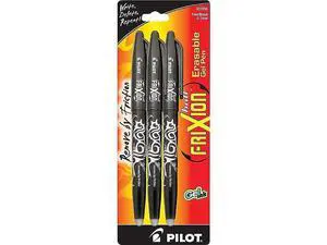 Pilot, FriXion Ball Erasable & Refillable Gel Ink Pens, Fine Point 0.7 mm, Pack of 3, Black Pilot, FriXion Ball Erasable & Refillable Gel Ink Pens, Fine Point 0.7 mm, Pack of 3, Black